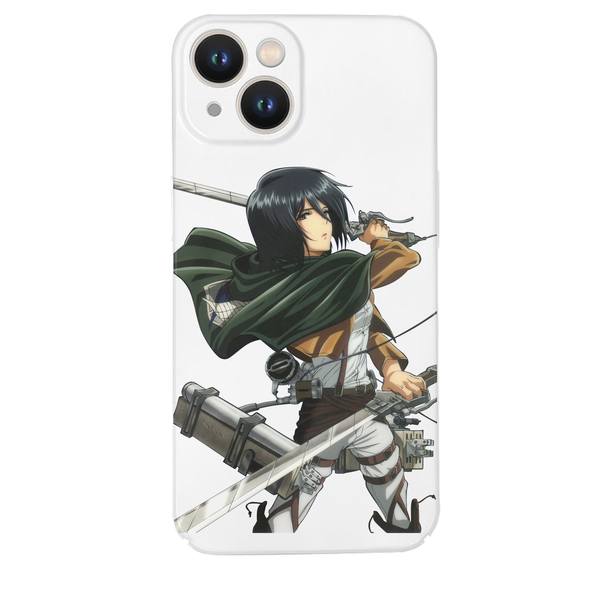 （画像用） 進撃の巨人 ミカサ·アッカーマン Attack on Titan Mikasa Ackerman 【iPhone 14シリーズ対応】ハードケース